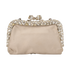 Embellished Mini Evening Bag, &pound;290, Handbags, Beige, Crystal/Satin, Back view